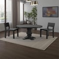 thumbnail image 4 of Pemberly Row 60 Inch Round Dining Table Pedestal Base Antique Style Black, 4 of 13