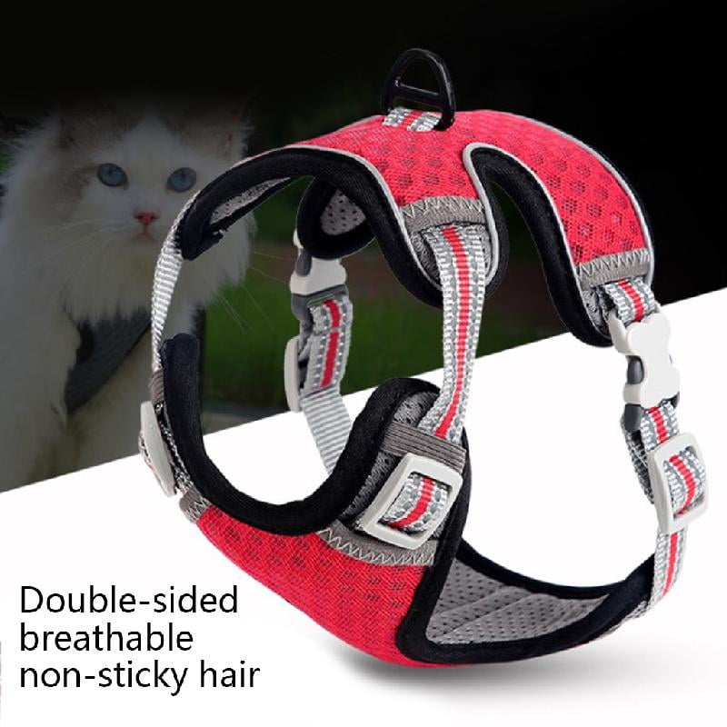 Easy Control Cats Vest Harness for Walking for Reflective Strips Mesh for for Pet High-Density Nylon W