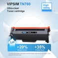 thumbnail image 4 of Cartucho de tóner VIPSIM TN760 de repuesto para impresora Brother, 4 of 5