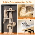 thumbnail image 5 of MEWOOFUN Multi-Level Door Hanging Cat Shelves Climber Door Mounted Vertical Cat Tree Tower with Cat Scratchers for Indoor Cats, 4-Levels Heavy Duty Cat Tree Tower, Space Saving Cat Tree For Renter Con, 5 of 5