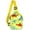 Yellow Dinosaur Pattern, variant on Cute Unicorn Dinosaur Crossbody Chest Bag Cartoon Sling Shoulder Bag for Travelling Hiking