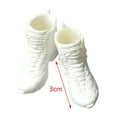 thumbnail image 7 of 1:12 Scale Shoes Decor for 6inch Doll Model Male Action Figures White, 7 of 7