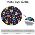 thumbnail image 6 of Colorful Halloween Icons Pattern Round Fitted Tablecloth with Elastic Edge,Dining Table Cover Waterproof,Outdoor Round Tablecloth for Camping,Dining,Indoor and Outdoor, 6 of 7