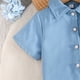 thumbnail image 5 of Conjunto de falda y top de manga corta de verano con falda plisada para niñas pequeñas y preescolares., 5 of 9