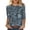 H Multicolor, variant on YUGYXL Women's Tunic Tops 3/4 Sleeve Floral Print Crewneck Blouses Boho Casual Summer Shirts Plus Size Dressy Blouses H Multicolor XXL
