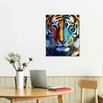thumbnail image 2 of Autua Tigers Colorful Fauvism Print On Canvas Wall Decor 24x36 16x20 in, 2 of 5