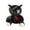 Black, variant on Christmas Bunny Stuffed Toys, Halloween Scary Rabbit Stuffed Animal Long Ears Standing Toy, Suitable for Fans Easter Christmas Birthday Gift