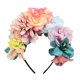 thumbnail image 2 of Diadema con corona de flores para boda, moda, cosplay, aro para el cabello, bricolaje, para mujer Estilo D, 2 of 9