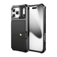 thumbnail image 5 of ELEHOLD Back Wallet Case for iPhone 17 Pro Max Flip Card Slots Magnetic Clasp Slim Shockproof Heavy Duty Works with Magnetic Car Mount for iPhone 17 Pro Max,Black, 5 of 5