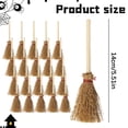 thumbnail image 5 of Halloween Mini Witch Broom, Natural Handmade Ornament, DIY Craft, 5 of 9