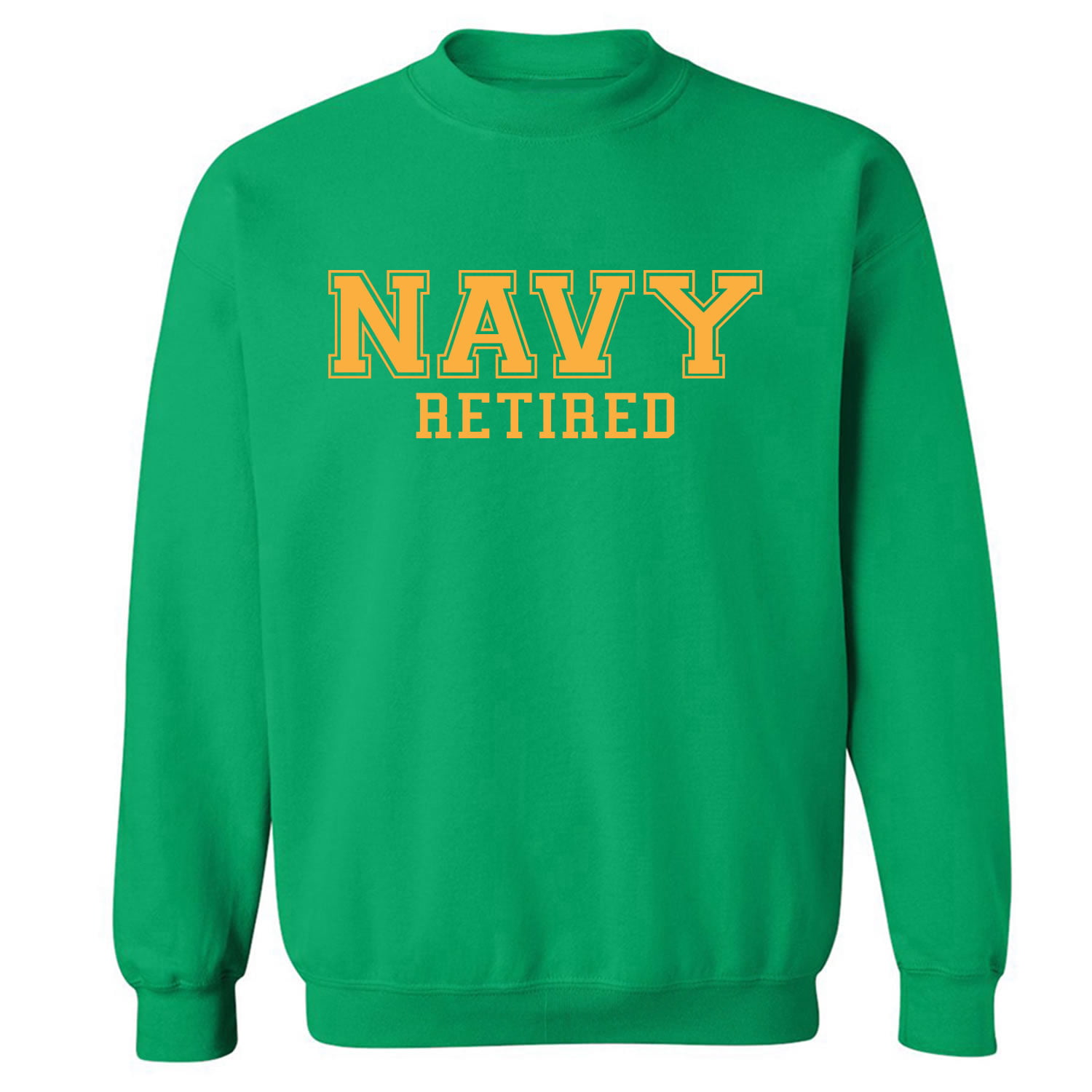 zerogravitee Navy Retired Black Logo Military Style PT Crewneck Sweatshirt 