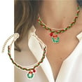 thumbnail image 3 of Pendant Necklace for Women Christmas Ornaments Ladies Necklace Santa Bell Necklace Party Necklace, 3 of 10