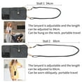 thumbnail image 6 of for Samsung Galaxy S21 Plus Wallet Case, Crossbody Phone Purse with Card Holder for Women, Zipper PU Leather Carrying Cover Gift with Shoulder Strap Kickstand Anti-drop for S21 Plus - Black, 6 of 10
