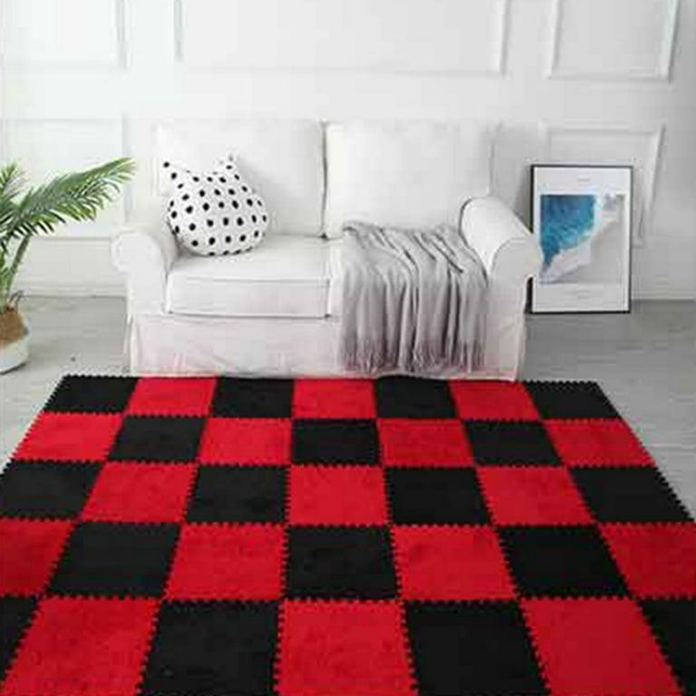 20pcs Foam Floor Mat, Interlocking Carpet Shaggy Soft EVA Foam Mats, Fluffy  Area Carpet Plush Floor Tile, Puzzle Play Mat Home Living Room Bedroom