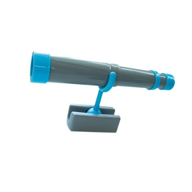 Juguete para niños, equipo telescópico, telescopio totalmente retráctil, juego de juego, Azul grisáceo