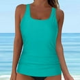 thumbnail image 2 of Hessimy Womens Tankini Top Only Athletic Swim Top Modest Tankini Swimsuit No Bottom(Z03-Mint Green,M), 2 of 5