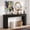 Black, variant on 63 Inch Solid Wood Console Table Farmhouse Sofa Table Behind Couch Entryway Foyer Living Room Hallway Accent Table Easy Assembly, Rustic Brown