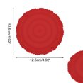 thumbnail image 2 of Unique Bargains 1 Pc Carved Flower Round Silicone Coaster Red, 2 of 5