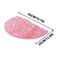 thumbnail image 2 of TACILIP Bedroom Rug, Half Round Carpet Water Absorbing Foot Mat Bathroom Entrance Floor Mat Bedroom Toilet Bathroom Non Slip Mat Household 40x60cm, Housewarming Gifts, 2 of 6