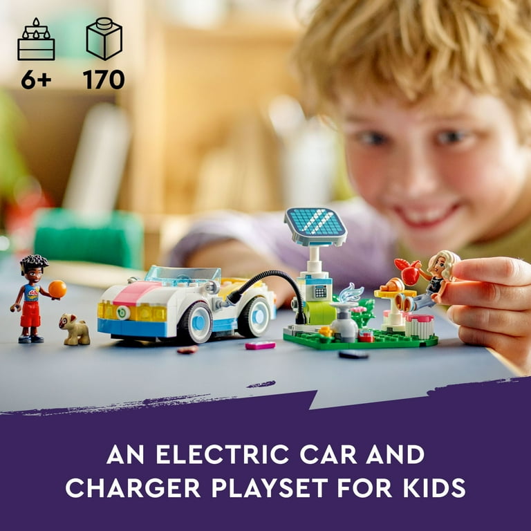 LEGO Friends Electric Car and Charger Building Toy for Kids, Role