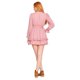 thumbnail image 3 of Vestido Con Olanes Mujer Casual Corto Palo De Rosa rosa CH INCÃGNITA 330827, 3 of 5
