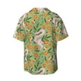 thumbnail image 2 of Vsdgher Snake And Floral Print Men's Wrinkle Free Untucked Cuban Shirt Business Casual Button Down Shirts Short Sleeve Shirt, 2 of 7