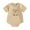 Khaki Cow, variant on Suealasg Western Baby Boy Girls Romper Short Sleeve Cow Head Pattern Bodysuit 3M 6M 12M 18M Newborn Boy Girls Summer One Piece Clothes