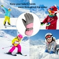 thumbnail image 3 of CZHQWE Kids Winter Gloves Kids Snow Gloves Toddler Mittens Kids 1 Pairs Fleece Gloves Winter Warm 10-16 Year, 3 of 7