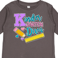 thumbnail image 4 of Inktastic Kindergarten Diva with Pencil and Ruler Girls Long Sleeve Toddler T-Shirt, 4 of 5