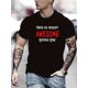 thumbnail image 1 of Funny 'What Awesome Looks Like' Print Shirt, For Men, Casual Short Sleeve T-shirt For Summer Spring Fall, Tops As Gifts Tee For Adult, Men, Women, Teen, Teenager, Adolescent, Youth, 1 of 6