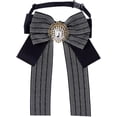 thumbnail image 1 of Corbata negra a rayas, corbata de uniforme, corbata ajustable, accesorios para mujer, ideal para disfraces escolares y cosplay., 1 of 5
