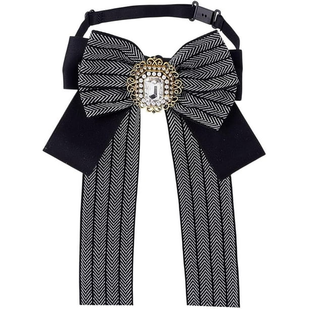 Corbata negra a rayas, corbata de uniforme, corbata ajustable, accesorios para mujer, ideal para disfraces escolares y cosplay.