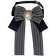 thumbnail image 1 of Corbata negra a rayas, corbata de uniforme, corbata ajustable, accesorios para mujer, ideal para disfraces escolares y cosplay., 1 of 5