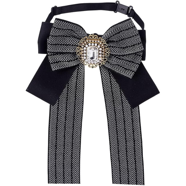 Corbata negra a rayas, corbata de uniforme, corbata ajustable, accesorios para mujer, ideal para disfraces escolares y cosplay.