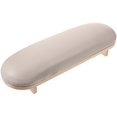thumbnail image 1 of Manicure Hand Rest Pillow Wooden Nail Arm Rest Stand Leather Hand Rest Pillow for Nail Salon, 1 of 4