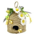 thumbnail image 2 of Hemp Rope Woven Honeycomb Ornament A, Beehive Decoration 1 Pack Country Decorative Beehive Natural Beehive Theme Decoration Spring Summer Country Farmhouse Kitchen Table Tiered Tray Decorat, 2 of 4