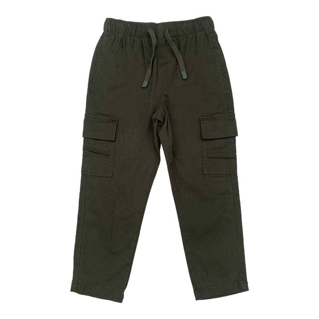 Pantalón George para Niño Gabardina Verde Militar Talla 8