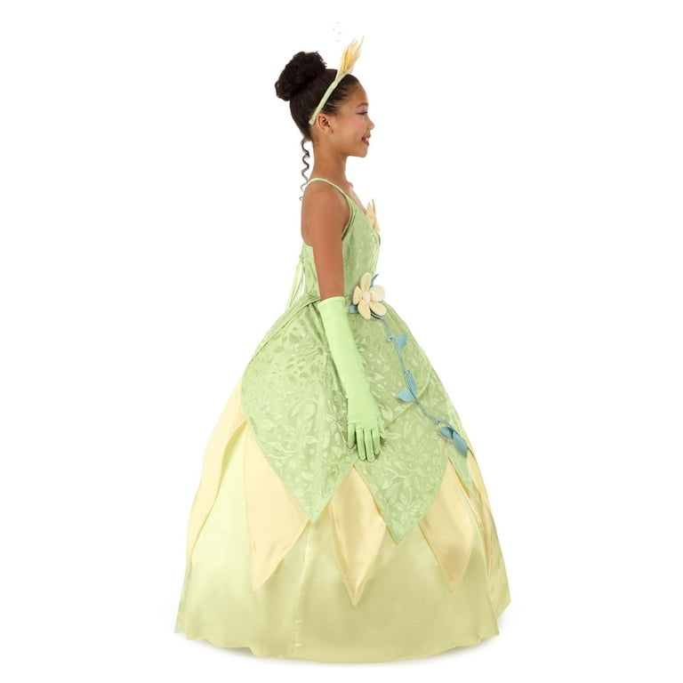 black knee length dress A Leading Role x Disney Princess Tiana Premium Washable Dress Up