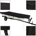 thumbnail image 2 of labwork 600D Marine Grade Heavy Duty Trailerable Boat Cover Replacement for Jon Boat-Black, 2 of 5