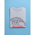 thumbnail image 3 of Ankylosaurus Red Caption T-Shirt Men -Image by Shutterstock, Male Small, 3 of 4