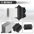 thumbnail image 4 of Resistencia del motor del ventilador del calentador del automóvil, resistencia del motor del ventilador HVAC, para Dodge Grand Caravan 2001-2005, plástico metálico, 4885482AC, tono plateado negro, 4 of 7