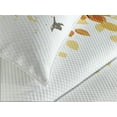 thumbnail image 4 of Ambesonne Forest Quilted Bedspread Set 3 Pcs, Flying Birds and Leaves, King Size, Yellow and Cream, 4 of 5