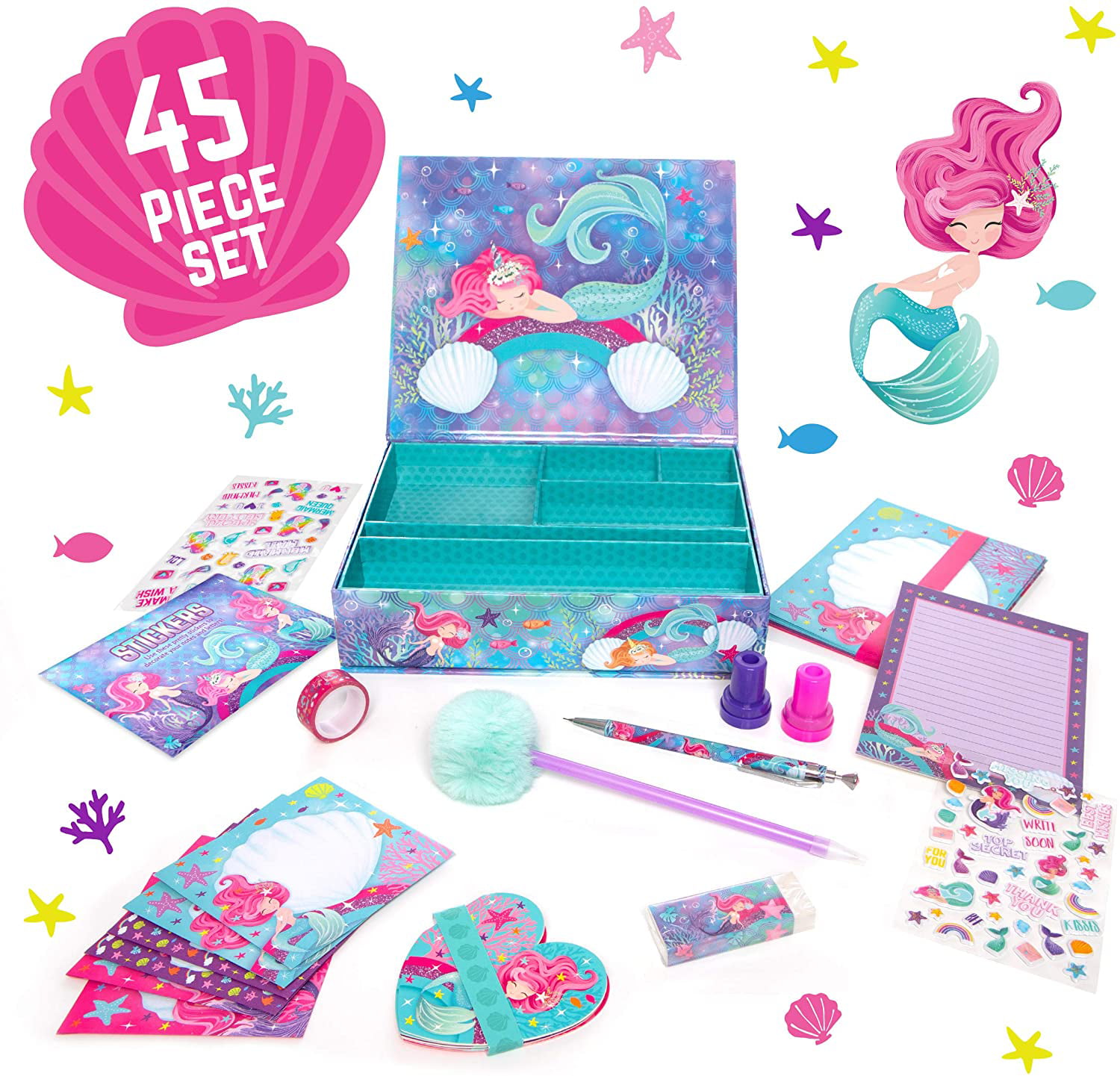 Stationary Gift Set Combo-9Pcs Stationary Theme Return Gift Set for Girls &  Boys School Stationery,