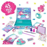 GirlZone Mermaid Stationary Gift Set for Girls, 45 piece Letter Writing Kit with Envelopes, Paper, Cards and More, Great Mermaid Gifts for Girls 9-12