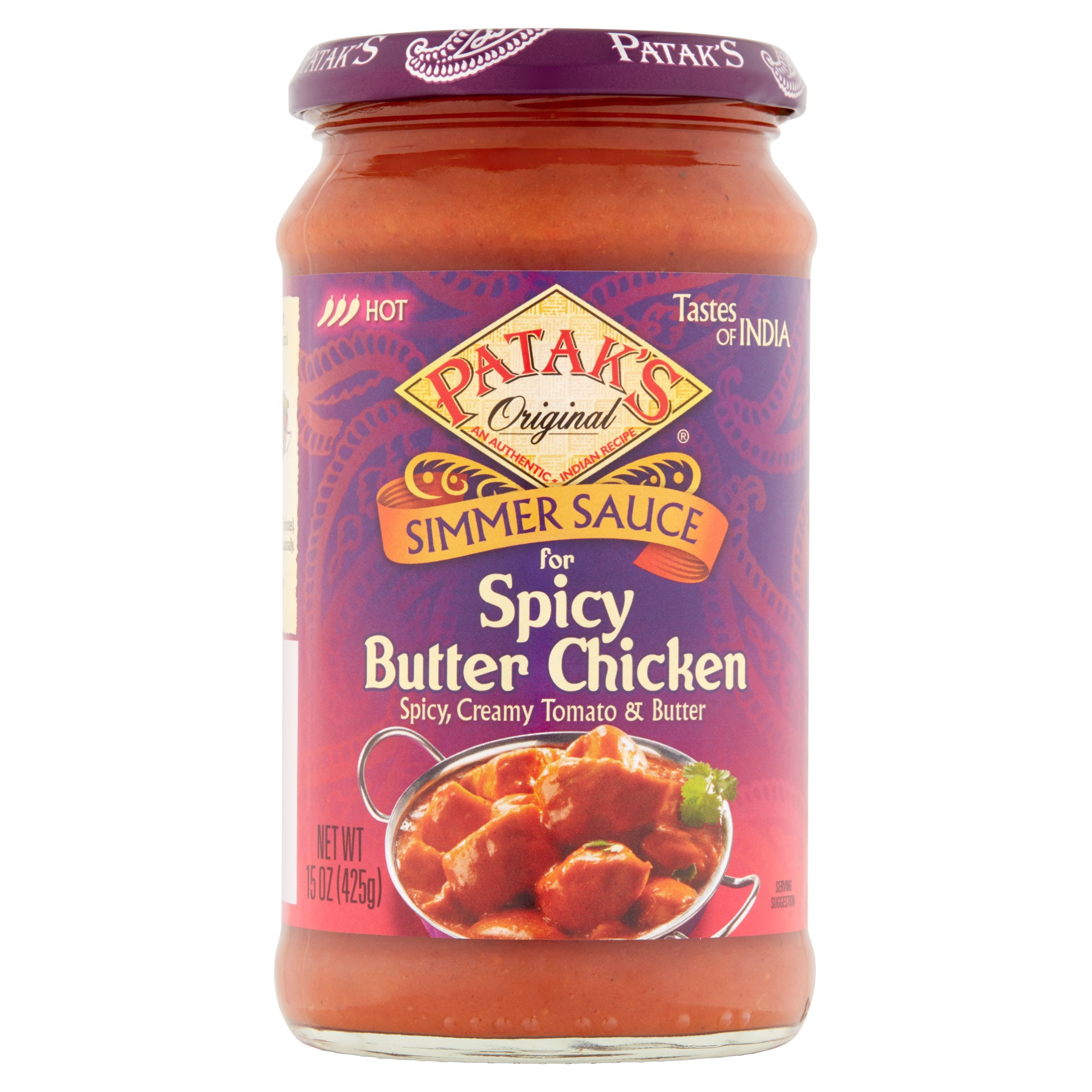 Patak's Original Simmer Sauce for Spicy Butter Chicken, 15 oz