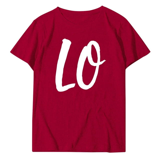 WEAIXIMIUNG T-Shirt Imprimé Signification Spéciale Saint-Valentin Même Genre Saint-Valentin