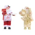 thumbnail image 1 of Muñeco Noel Feliz árbol de Navidad Decoración Colgante Cabeza + Papá Noel, 1 of 9