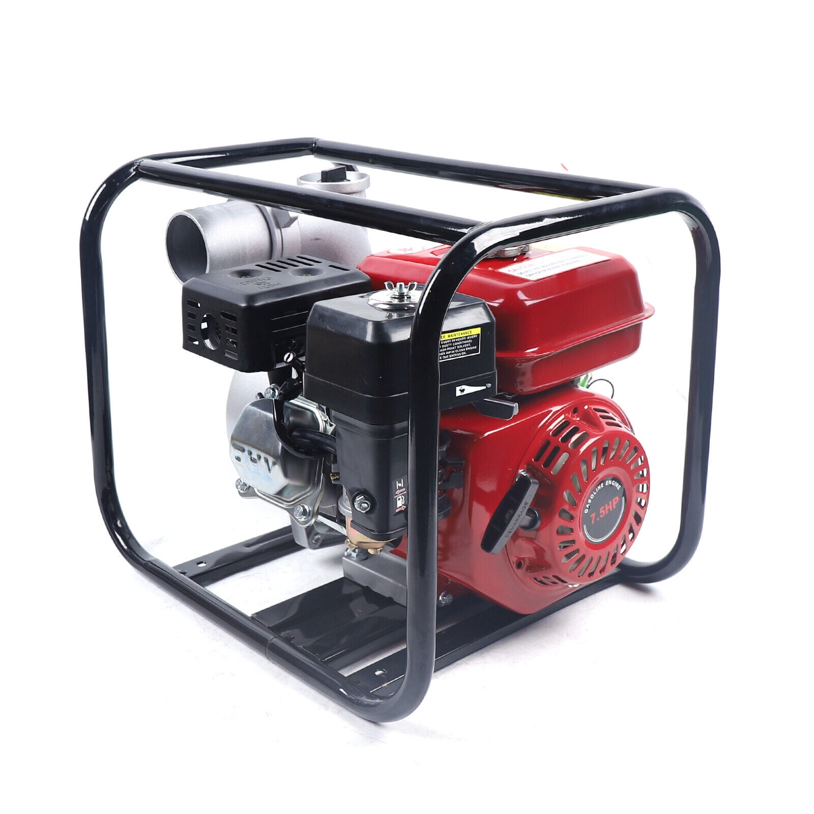 Miumaeov 7.5HP Gas Powered Water Pump 3'' Inlet/Outlet Semi Trash Water Transfer Pump 3000W High Pressure Agricultural Garden Irrigation Pump
