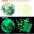 thumbnail image 2 of 435 puntos Luminosos QUANZHOUTIANDI Fosforescentes luna y estrellas pegatinas de pared decoración de techo Etiqueta Fluorescente para habitación de niños, 2 of 5
