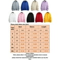 thumbnail image 2 of Haite Women Solid Color Long Sleeve Sweatshirts Plain Drawstring Hooded Tops Winter Zip Up With Pockets Hoodies Apricot 2XL, 2 of 6